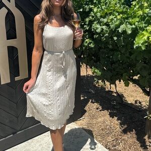 Fun 2 Fun Cream Textured Dress
